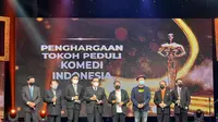 Basuki Surodjo Raih Penghargaan Tokoh Peduli Komedi Indonesia dari PaSKI. (ist)