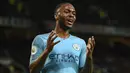4. Raheem Sterling - Sterling juga memiliki kemungkinan besar untuk hengkang dari Manchester City. Pemain sayap yang cukup diperhitungkan ini banyak diminta klub-klub eropa. (AFP/Oli Scarff)