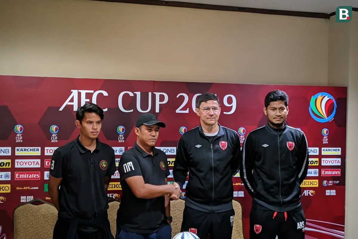 Konferensi Pers PSM Vs Kaya-Iloilo pada Grup H Piala AFC 2019.