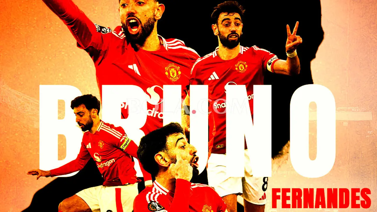 Manchester United - Ilustrasi Bruno Fernandes