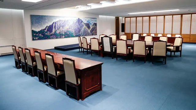 Melihat Lebih Dekat Ruang Pertemuan Kim Jong-un dan Moon Jae-in