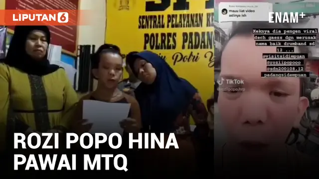 Hina Pawai MTQ saat Live TikTok, Rozi Popo Minta Maaf