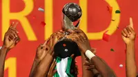 Trofi Piala Dunia U-17 2023. (AFP/MARWAN NAAMANI)