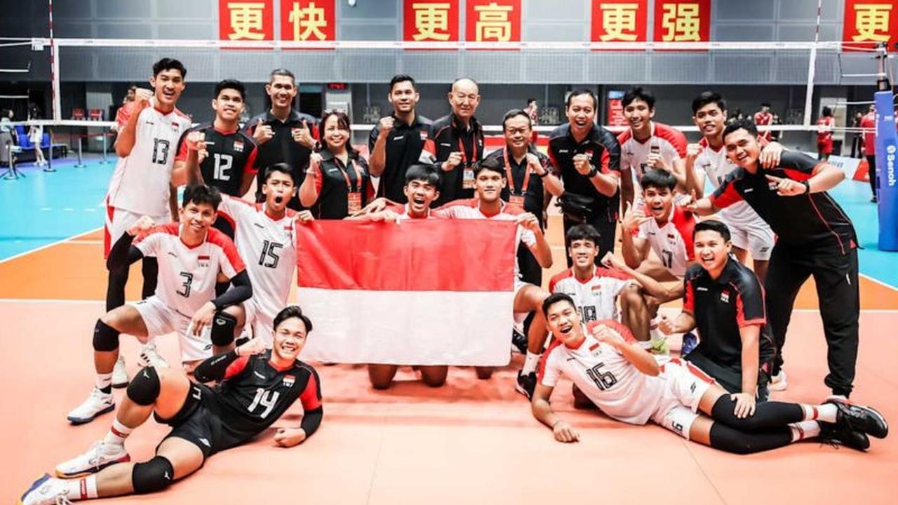 Mengejutkan! Timnas Voli U-21 Putra Indonesia Finis Peringkat 19 Dunia, Kalahkan Thailand dan Puerto Rico