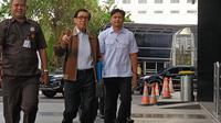 Mantan menteri Hukum dan Hak Asasi Manusia (Menkumham) Yassona Laoly memenuhi panggilan penyidik Komisi Pemberantasan Korupsi (KPK), Rabu (18/12/2024). (Dok. Istimewa)