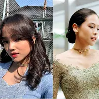 Sanggul yang bervolume namun tidak terlalu tight akan membuat kesan yang elegan. Juga, membiarkan beberapa helai rambut bagian depan yang menambah kesan sedikit messy [@yorikooangln_]