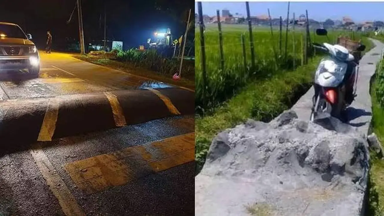 Seperti Halang Rintang, Ini 10 Potret Polisi Tidur yang Sulit Dilalui