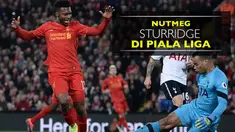 Video nutmeg Daniel Sturridge yang hampir berbuah gol saat Liverpool menang 2-1 atas Tottenham Hotspur di Piala Liga.