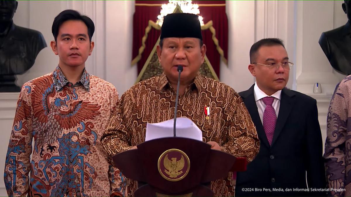 Presiden Prabowo umumkan Mayor Teddy jadi Sekretaris Kabinet