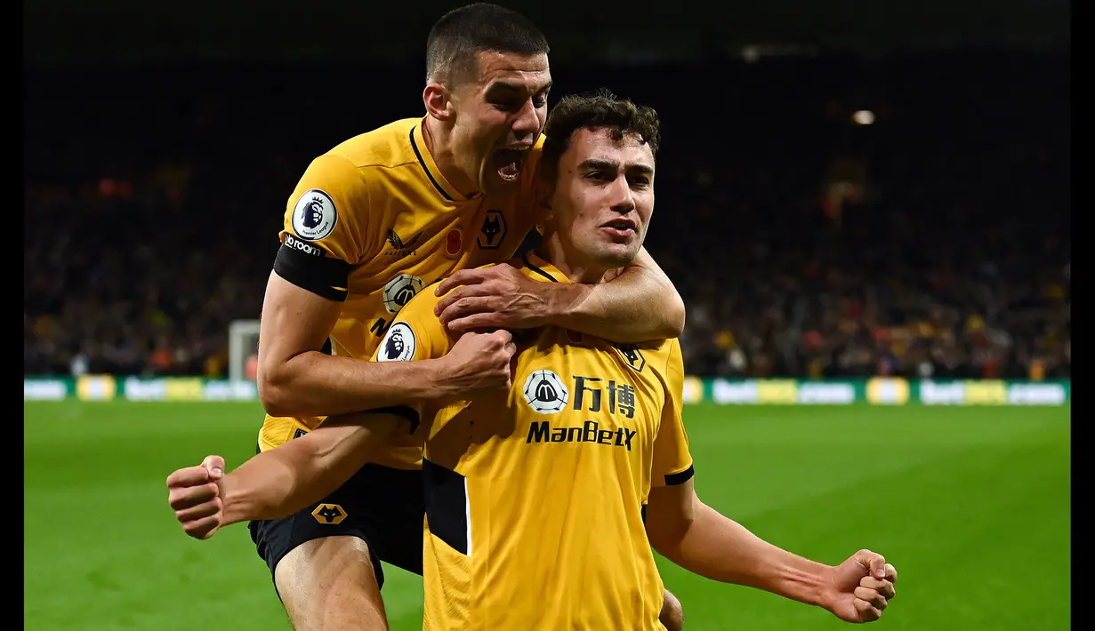 Max Kilman telah muncul sebagai salah satu bek paling andal di Wolverhampton. Penampilan mengesankan Kilman musim lalu membuatnya menjadi pemain reguler tim utama Wolves musim ini. Ia telah bermain sebanyak 27 kali di liga musim ini dan sangat konsisten sepanjang pertandingan. (AFP/Glyn Kirk)