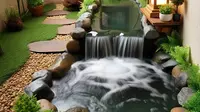 9 Model Kolam Air Terjun Mini di Depan Rumah Lahan Sempit, Bikin Rileks