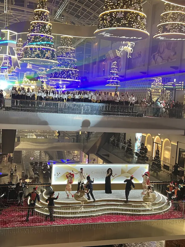 Christmas light-up Marina Bay Sands