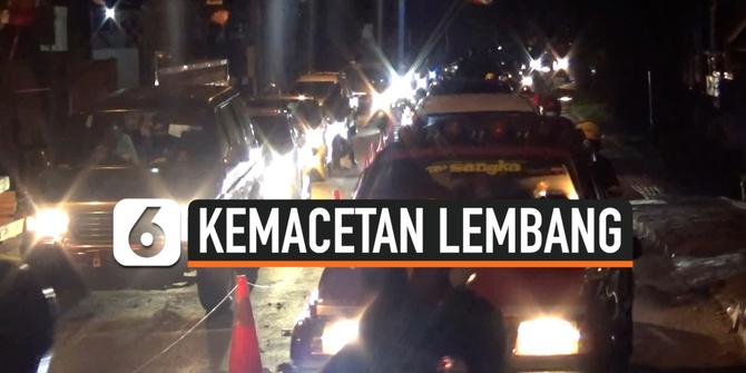 VIDEO: Kemacetan Malam Hari di Kawasan Wisata Lembang