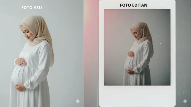 Prompt Gemini AI Edit Foto sedang Mengandung (Foto: Gemini AI)