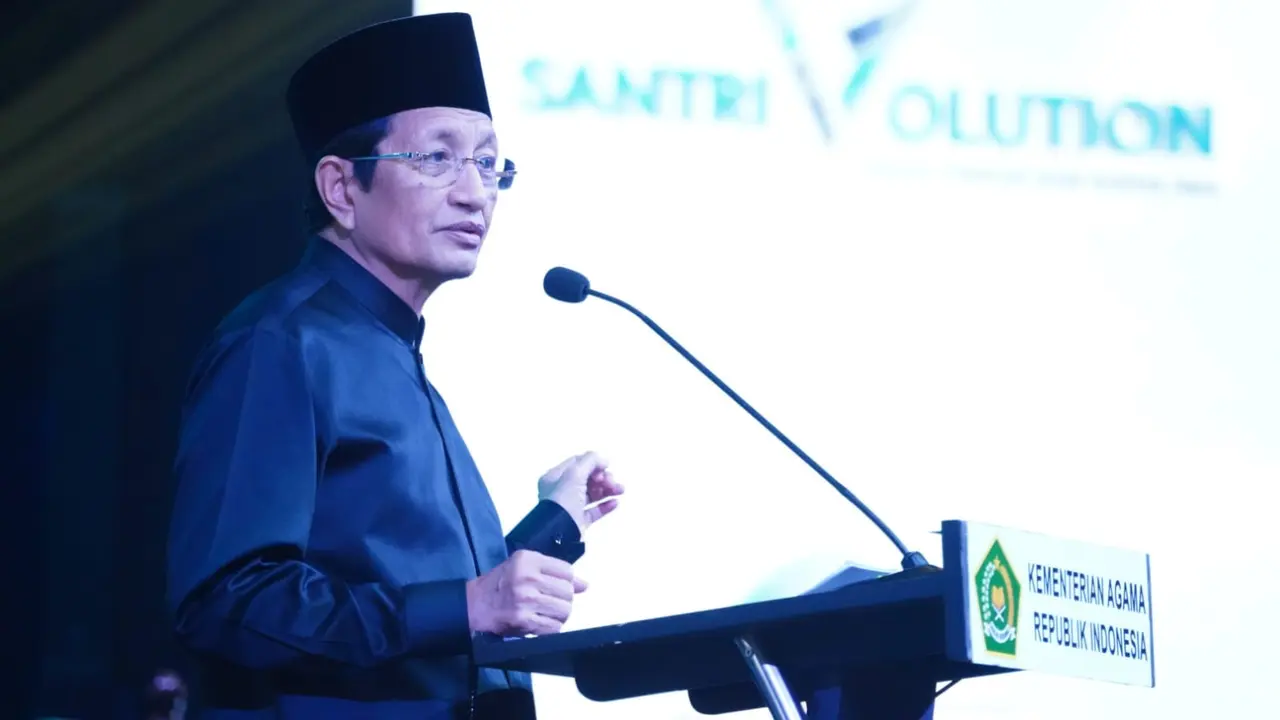 Menag Nasaruddin Umar Hadiri Malam Puncak Hari Santri 2024