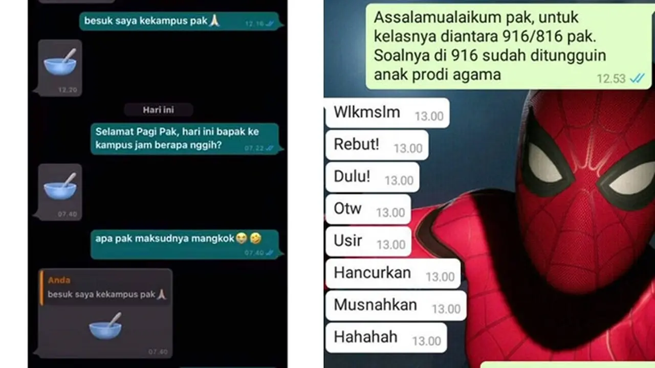 Chat Iseng 6 Dosen Ini Bikin Mahasiswa Bingung, Mikir Keras
