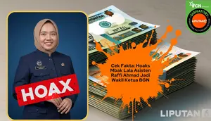 Cek Fakta: Hoaks Mbak Lala Asisten Raffi Ahmad Jadi Wakil Kepala BGN
