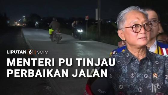 Menteri PU Tinjau Jalan Rusak di Kawasan Industri Wilmar, Serang