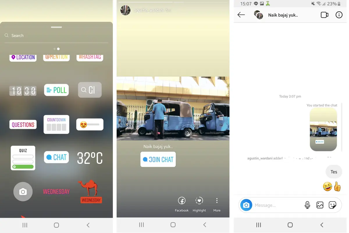 Fitur baru di Instagram Stories