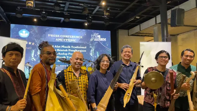 Guna melindungi pelaku dan alat musik tradisional Indonesia di era digital, Kementerian Pendidikan, Kebudayaan, Riset, dan Teknologi (Kemendikbudristek) mendukung peluncuran laman AMI ETHNIC di Jakarta, pada Rabu (11/10/2023).