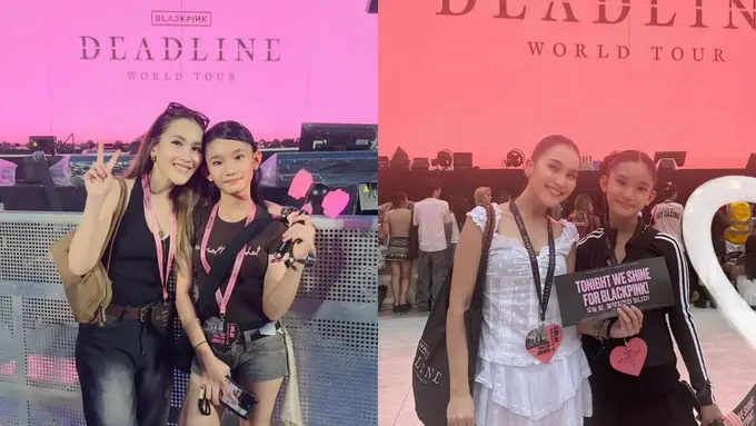 Blink Garis Keras, Ayu Ting-Ting dan Bilqis Nonton Konser BLACKPINK Dua Hari Berturut-Turut dengan Gaya Edgy hingga Balletcore