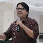 Ade Armando saat menjadi pembicara dalam diskusi Kebangsaan di Masjid Raya KH Hasyim Ashari, Jakarta, Rabu (09/8).Diskusi mengusung tema Ancaman Radikalisme Terhadap Keutuhan NKRI. (Liputan6.com/Herman Zakharia)