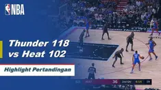 Paul George meledak dengan 43 poin saat Thunder melaju melewati Heat pada Jumat malam, 118-102