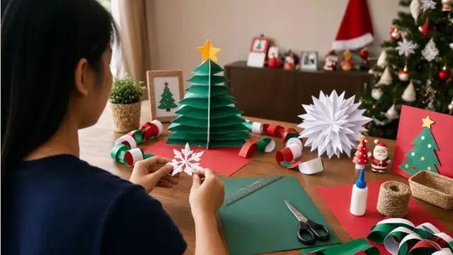 diy hiasan natal dari kertas (AI Generated)
