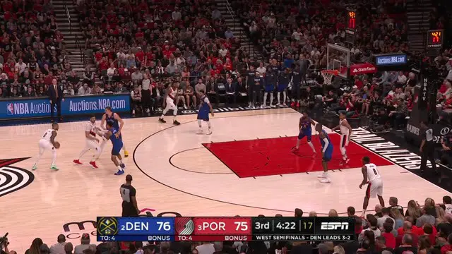 Cuplikan Hasil Pertandingan NBA : Blazers 119 vs Nuggets 108