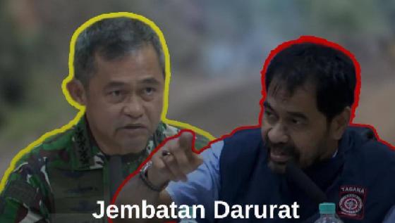 Mualem Lapor Kasad TNI, Rakyat Diminta Bayar Lewat Jembatan Darurat Buatan Warga di Aceh