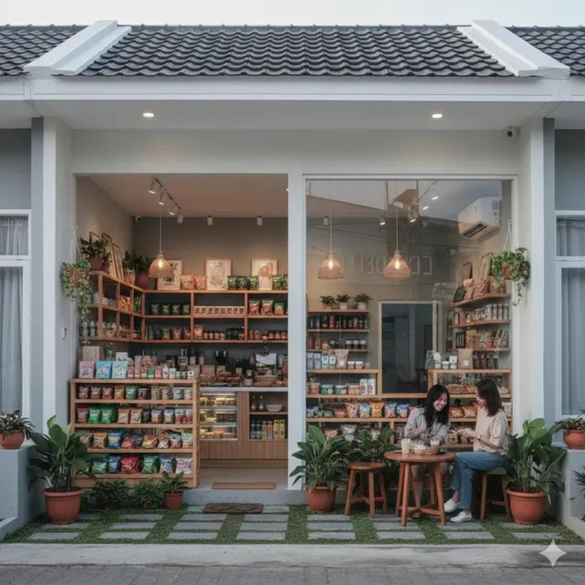 9 Gambar Rumah Minimalis Ada Warungnya, Desain Praktis untuk Keluarga dan Usaha