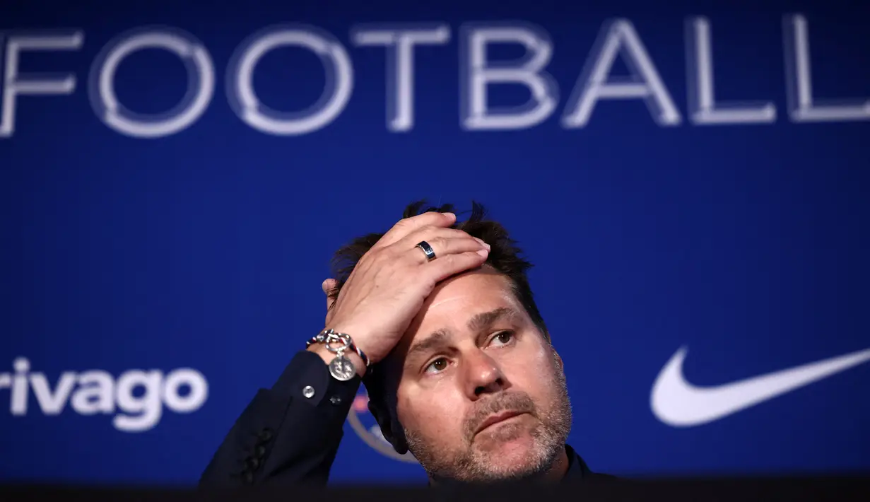 Pochettino diberi kontrak jangka pendek di Stamford Bridge. (HENRY NICHOLLS / AFP)