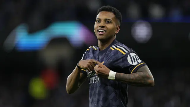 Rodrygo - Manchester City vs Real Madrid: Leg Kedua Perempatfinal Liga Champions 2023/2024