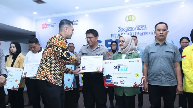 ASABRI Hadirkan Program GENERASI (Gerakan Apresiasi bagi Putra-Putri Peserta ASABRI) untuk Pendidikan Indonesia (Liputan6)