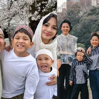 Intip gaya Andien Aisyah dan keluarga Lebaran di Jepang (@andienaisyah)