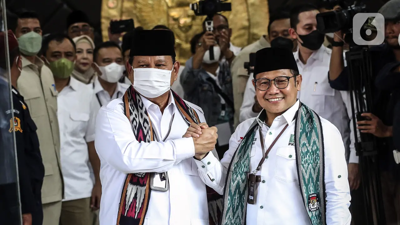 Prabowo dan Cak Imin Kompak Daftar Pemilu 2024 ke KPU