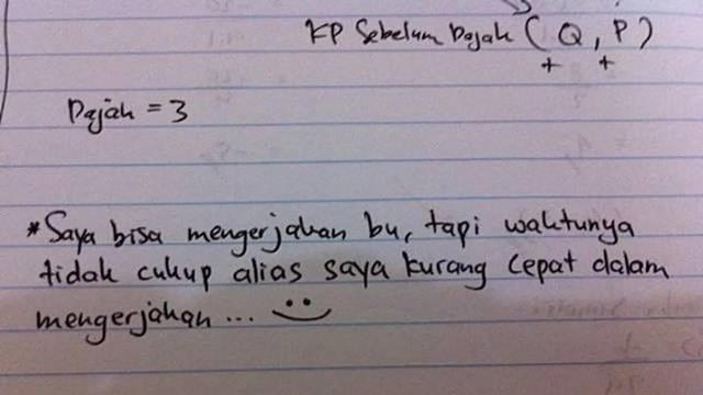 6 Jawaban Murid Pakai Emotikon Ini Kocak, Bikin Guru Tak Habis Pikir