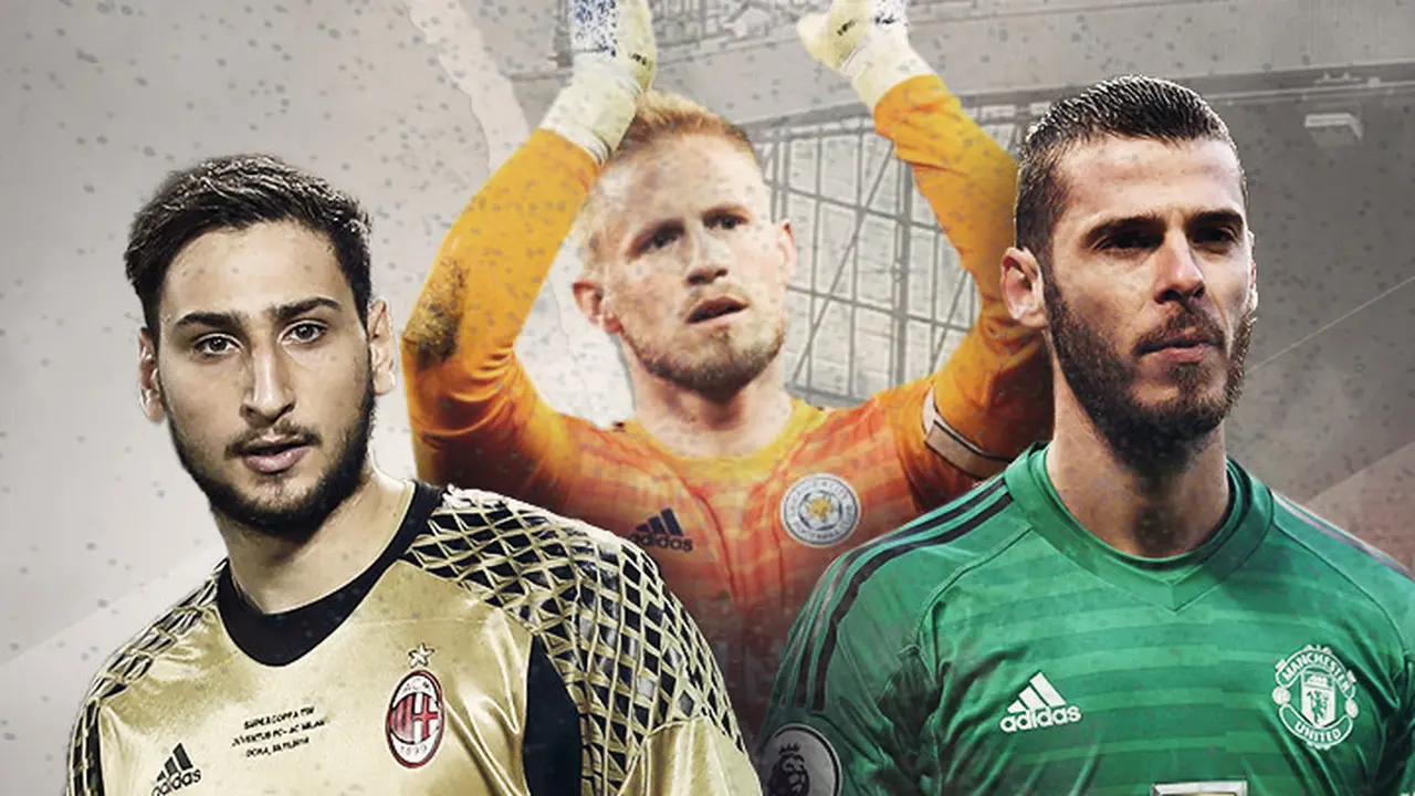 Gianluigi Donnarumma, Kasper Schmeichel dan David de Gea
