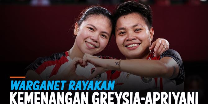 VIDEO: Greysia/Apriyani Menang, Warganet Gaungkan #GreyApFinalTokyo2020