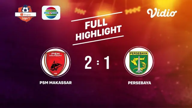 PSM Makassar 2 VS Persebaya Surabaya 1 Full Highlight | Shopee Liga 1