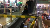 Lokasi kejadian pria jatuh di pusat perbelanjaan Depok (Liputan6/Ady)