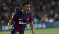 Dua gol Barcelona dicetak oleh Pedri (82') dan Ferran Torres (90+4). (AP Photo/Joan Monfort)