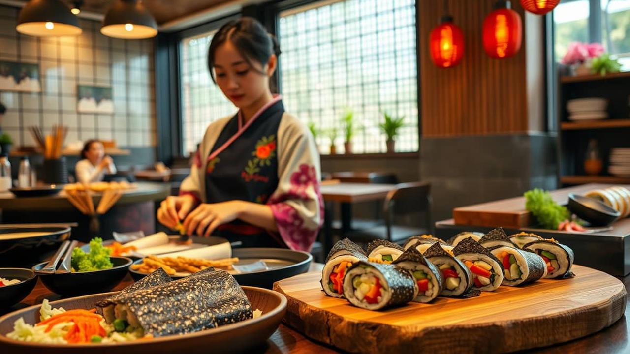 perbedaan kimbab dan sushi