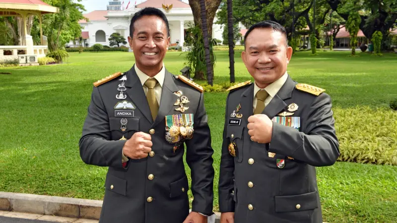 Resmi, Andika Perkasa Jabat Panglima TNI dan Dudung Abdurachman sebagai KSAD