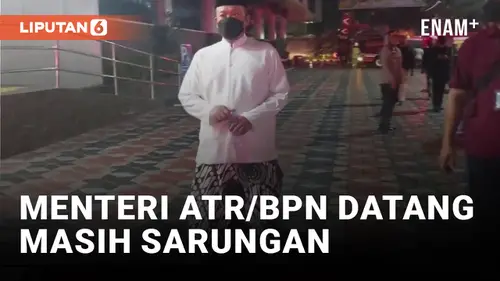 VIDEO: Gedung ATR/BPN Terbakar, Nusron Wahid Datang Masih Pakai Sarung