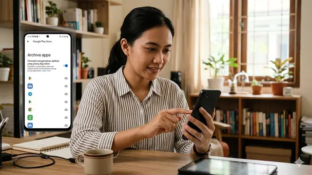 Peringatan Google Hapus Foto di HP Android (Foto: Gemini AI)