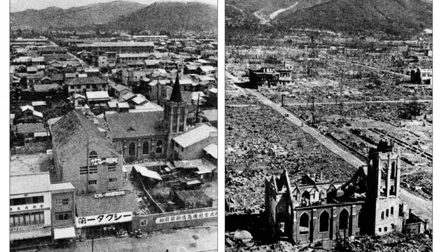 PHOTO: Menyeramkan, Ini Penampakan Kota Hiroshima yang Hancur Usai di Bom Atom