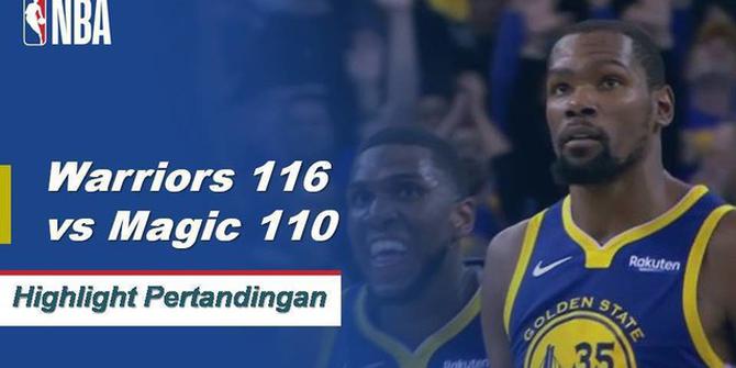 Cuplikan Pertandingan NBA : Warriors 116 vs Magic 110