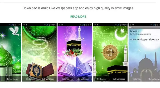 Islamic Live Wallpaper. (Doc: Google Play Store)