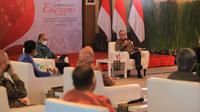 Ketua Dewan Komisioner OJK Wimboh Santoso dalam diskusi “UMKM Bangkit Ekonomi Tumbuh” dalam rangka memperkuat sinergi mendukung Gerakan Nasional Bangga Buatan Indonesia (Gernas BBI). (Dok OJK)